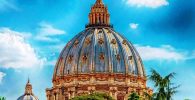 La cúpula de San Pedro en el Vaticano