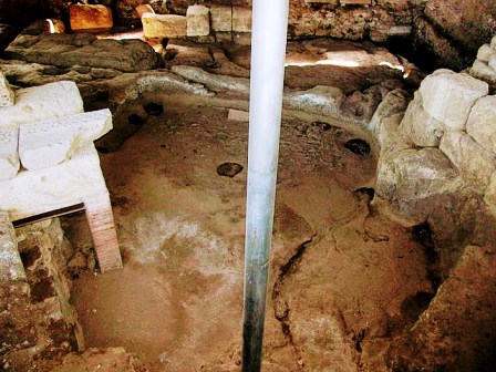 Cabañas de Rómulo en el Palatino