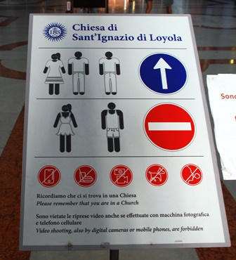Cómo vestir en las iglesias de Roma