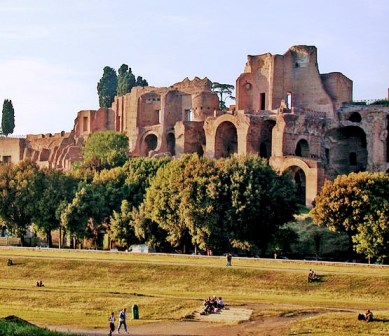 Domus Augustana desde el Circo Massimo