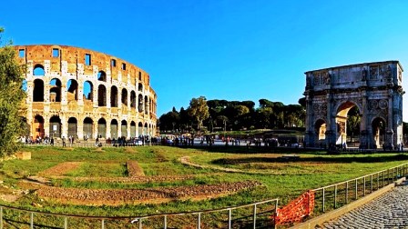 El Arco de Cosntantino, junto al Coliseo