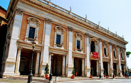 Palazzo Nuovo, construido por Miguel Ángel (Museos Capitolinos)