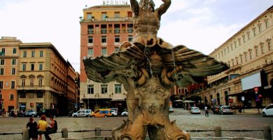 Piazza Barberini en Roma