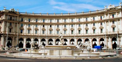 Plaza de la República en Roma