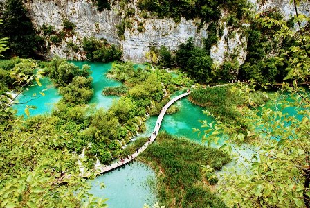 Espectaculares los lagos inferiores de Plitvice (Croacia)