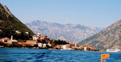 Bahía de Kotor en Montenegro