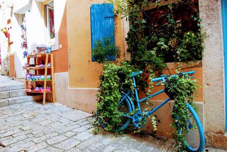 Rincones con mucho encanto en Rovinj en Istria (Croacia)