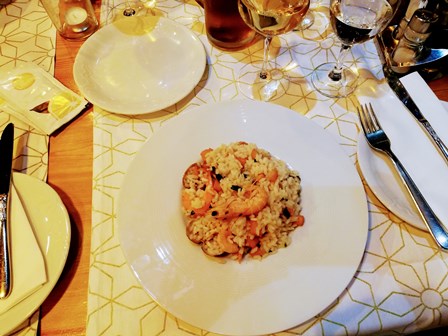 Delicioso risotto de marisco en Hvar (Croacia)